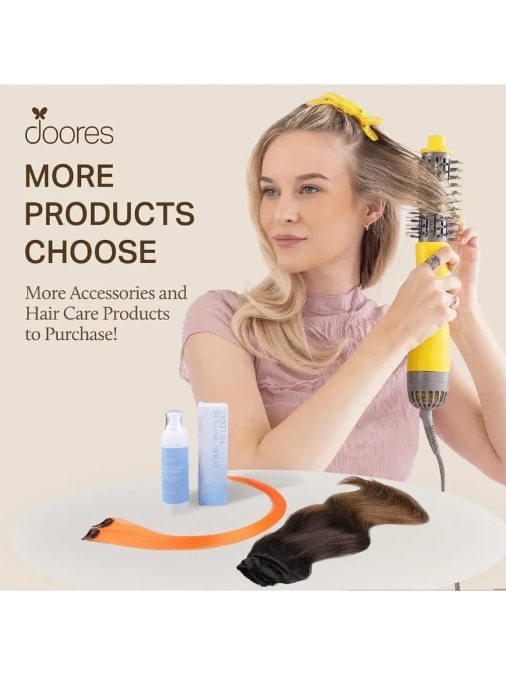 Clip-In Human Hair Extensions for Quick 5-Minute Installation, Natural Look